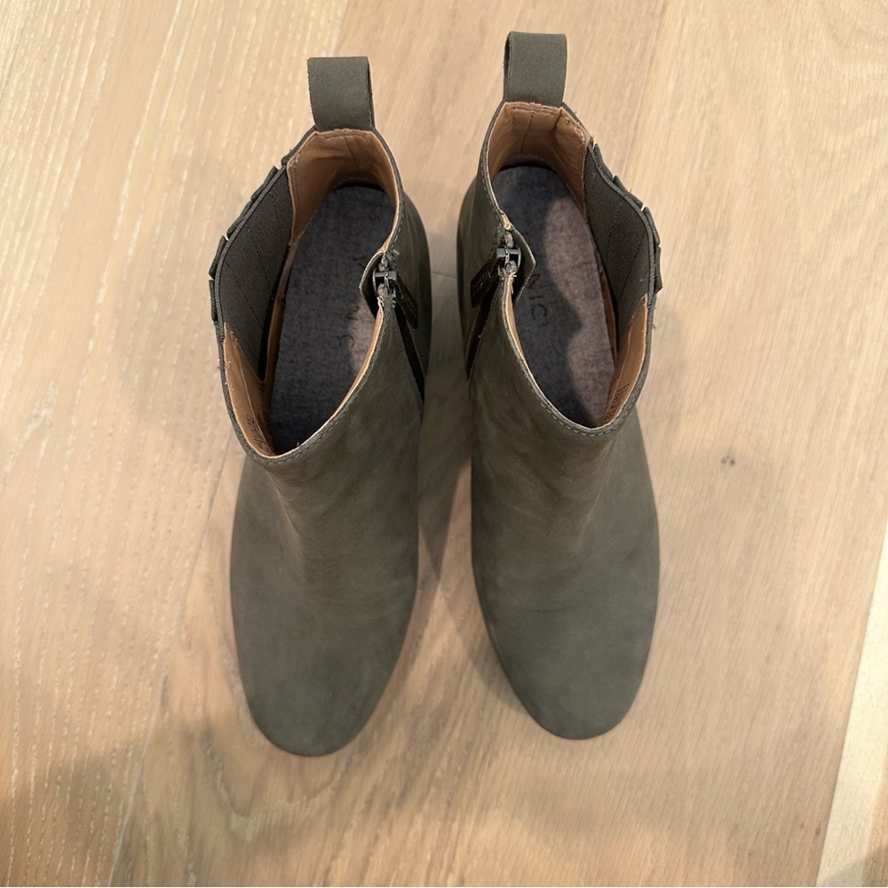 Women’s Vionic Wilma Green Waterproof Ankle Rain Boot Heels Booties Size 10 Shoe - Picture 6 of 16
